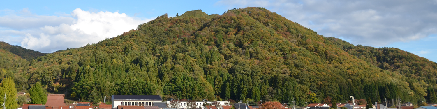 赤穴八幡宮から見た瀬戸山城